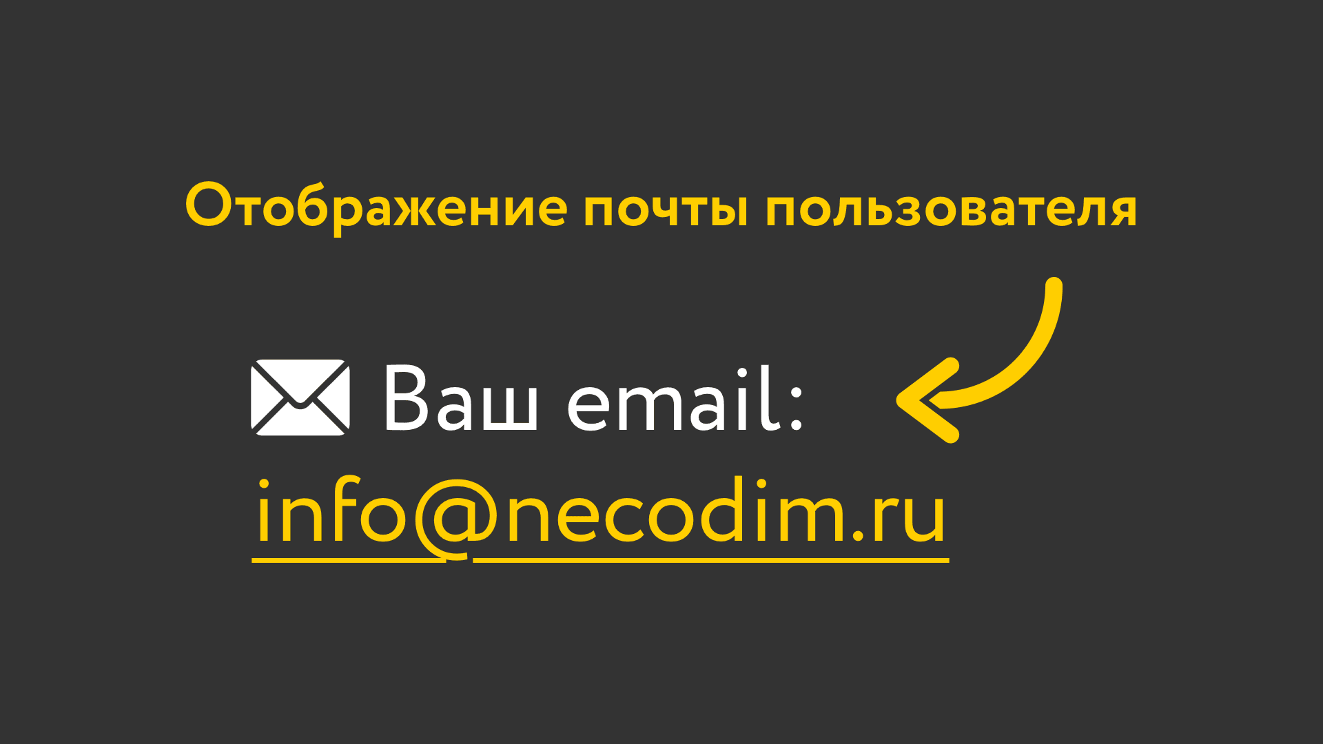 Почта и телефон пользователя в любом месте сайта
